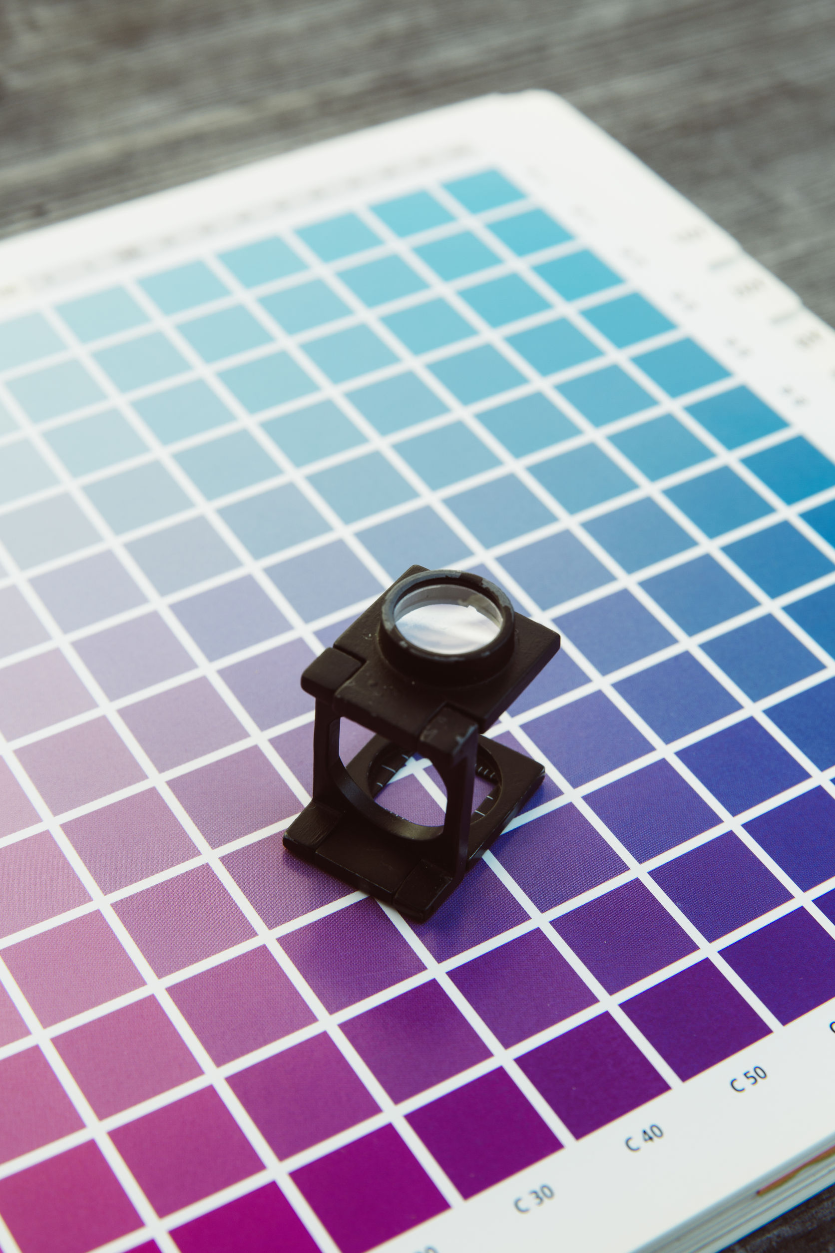 47225638 - cmyk color management linen tester print office